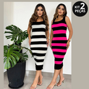 VESTIDO MIDI TRICOT MODAL - SUPER PROMOÇÃO COMPRE 1 LEVE 2