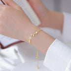 Pulseira de Amizade Banhada a Ouro 18K